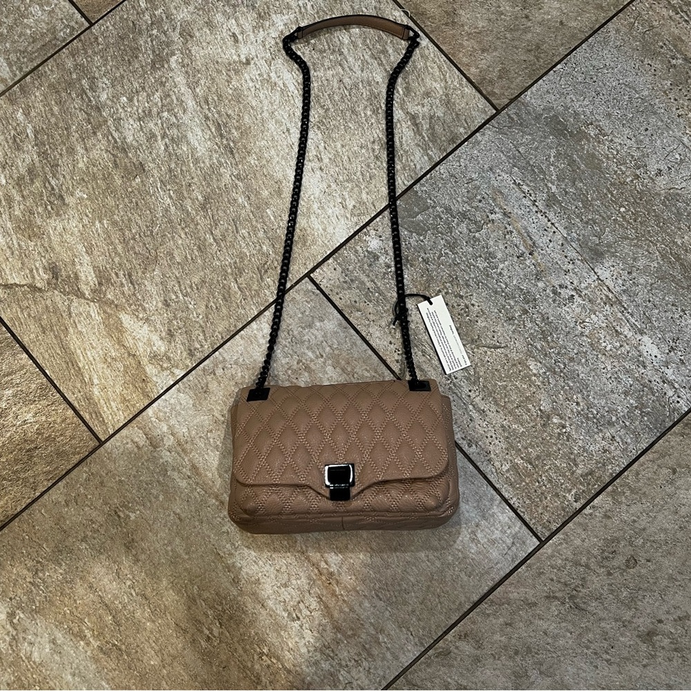 Rebecca Minkoff Tan Quilted Crossbody Bag